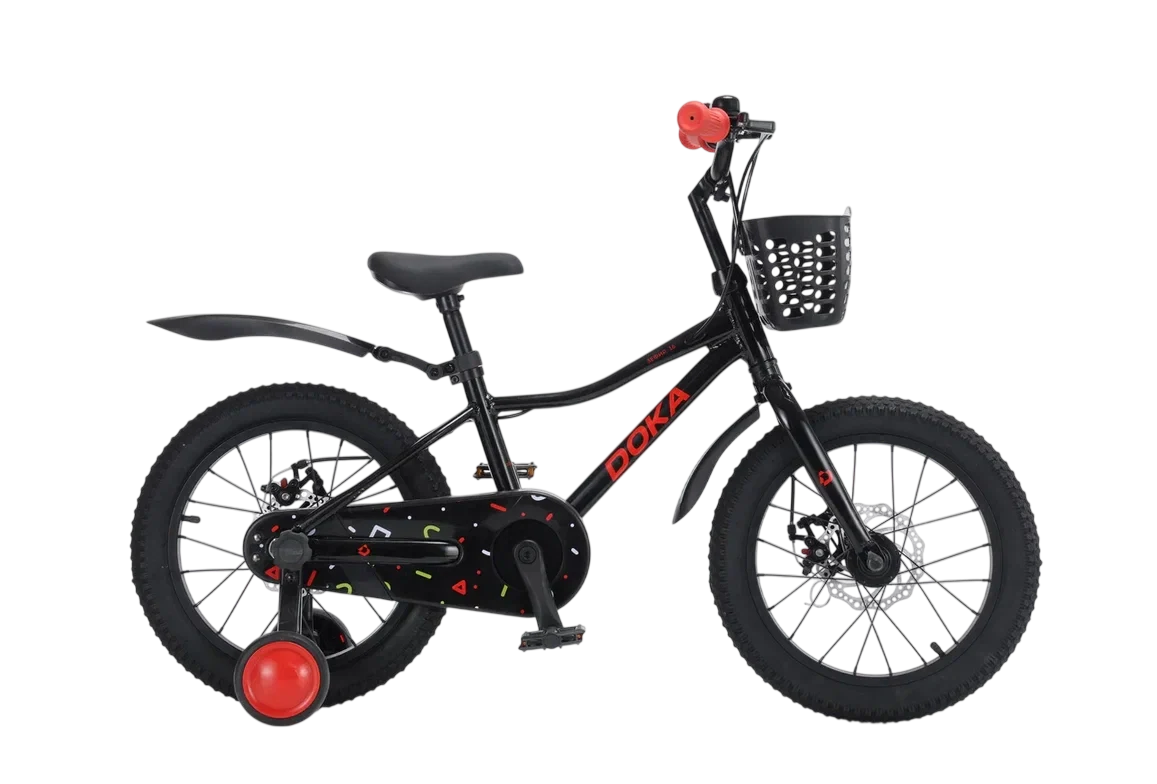 картинка Детский велосипед Doka Зефир 14" (черный) 2026 | велосалон Драйв г. Липецк